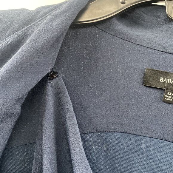 Aritzia Babaton Olivier Zip Up Navy Sweater XXS - Picture 6 of 11